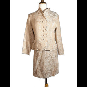 Positive Attitude Skirt Set Size 12 Vintage 90's Romantic Academia Jacquard Set